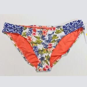 Becca Crochet Tab Side Hipster Bottom, Multi, Women's Medium